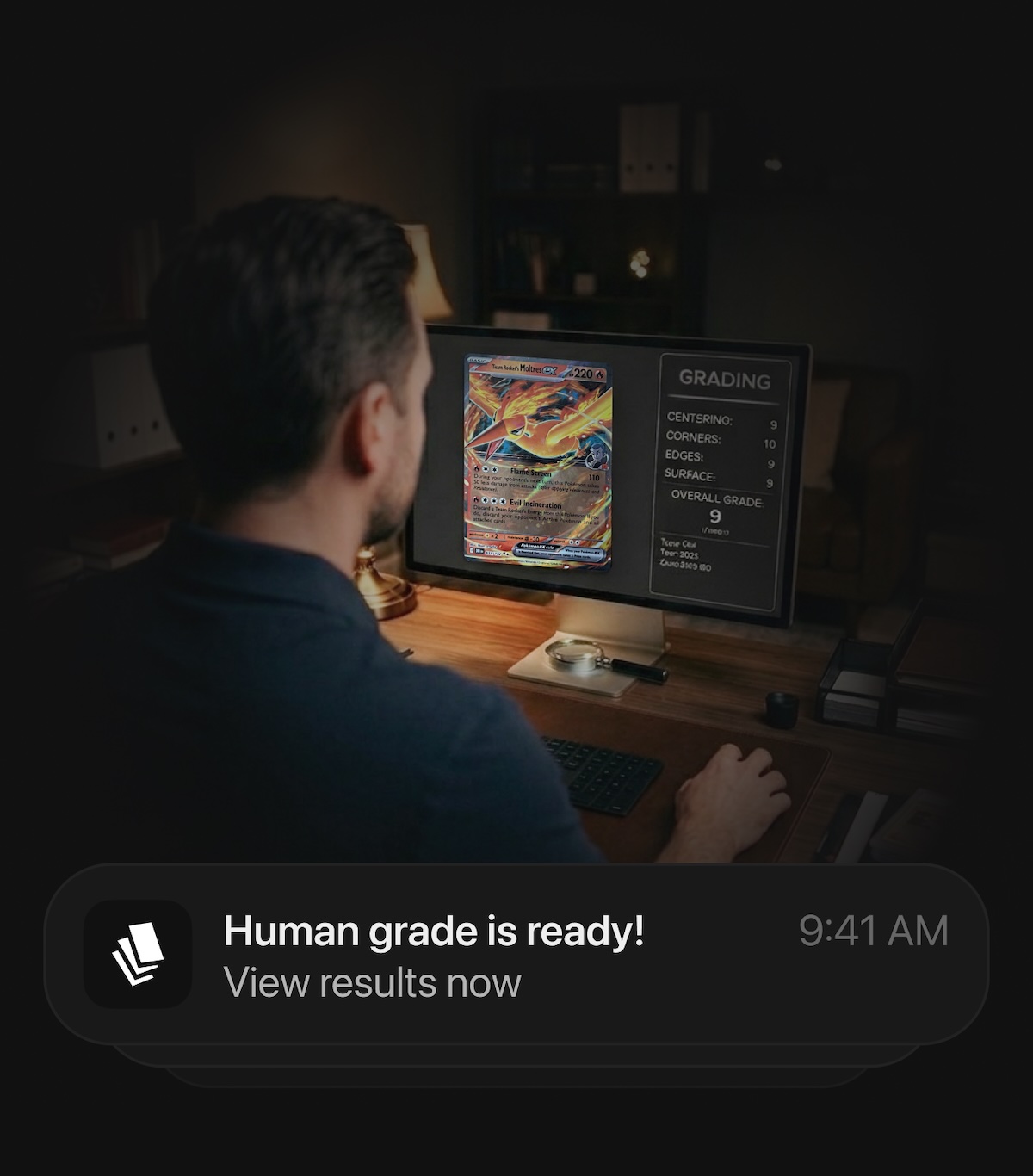 Human expert grading your card