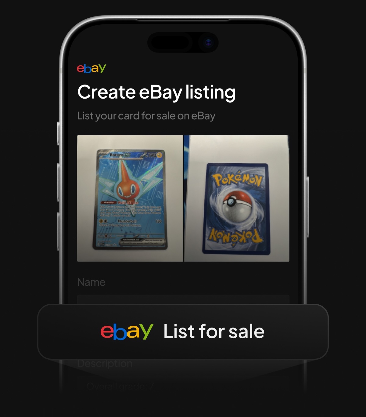 List graded cards for sale on eBay
